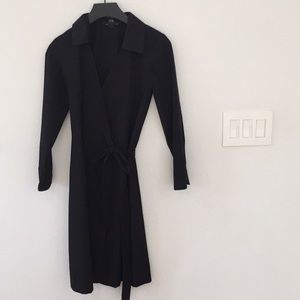 Club Monaco black wrap dress size 0